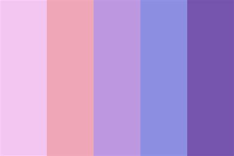 Pastel Pink to Purple Color Palette | Purple color palettes, Color palette, Coloring for kids