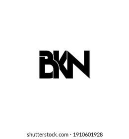 Bkn Letter Original Monogram Logo Design Stock Vector (Royalty Free) 1910601928 | Shutterstock