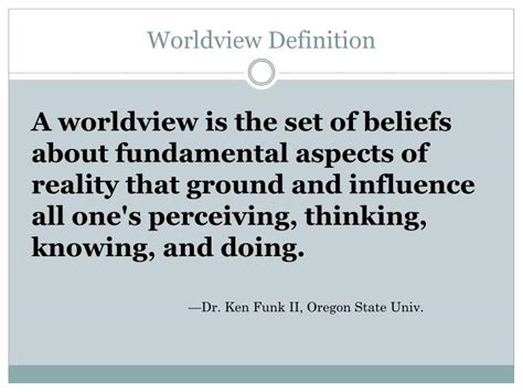 PPT - What is a Worldview? PowerPoint Presentation - ID:2347372