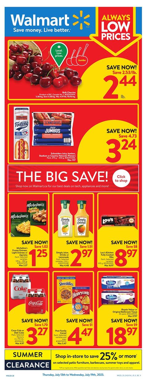 Walmart (West) Flyer July 13 to 19