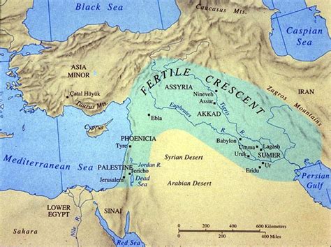Mesopotamia Map With Rivers