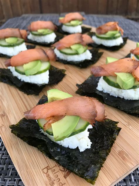 Keto Sushi Bites | Keto sushi, Sushi, Dried seaweed snack