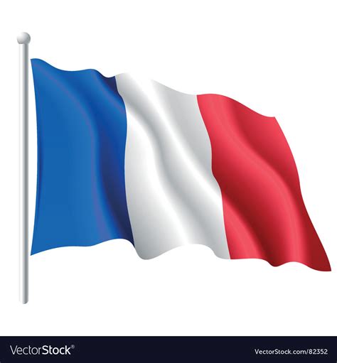 Flag of france Royalty Free Vector Image - VectorStock