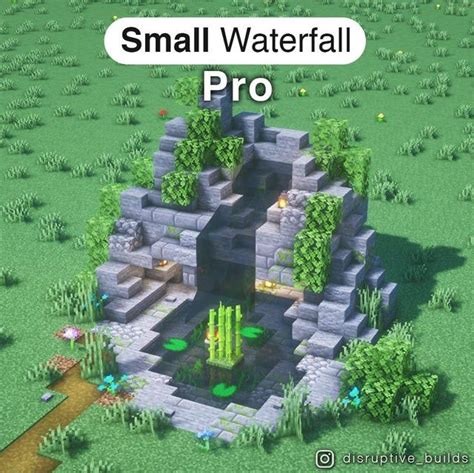 Minecraft Small Waterfall Design