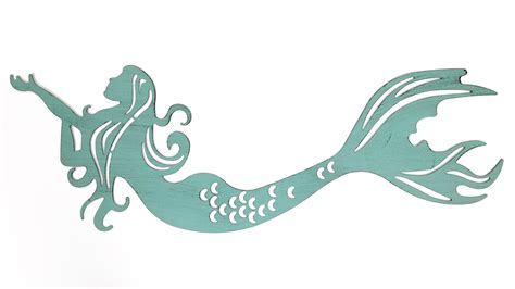 Large Blue Reversible Mermaid Metal Wall Decor - Walmart.com