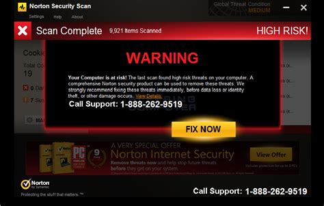 Remove Norton Security Scan Tech Support virus