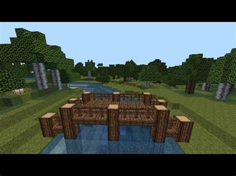 How To Build A Wooden Bridge In Minecraft