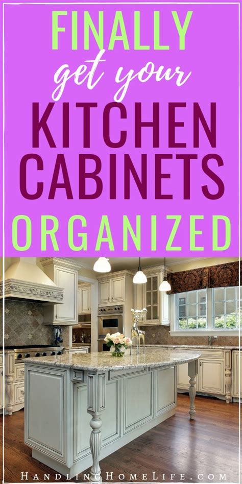 How to Quickly Organize Kitchen Cabinets in 1 Day | Kitchen cabinet organization, Kitchen ...
