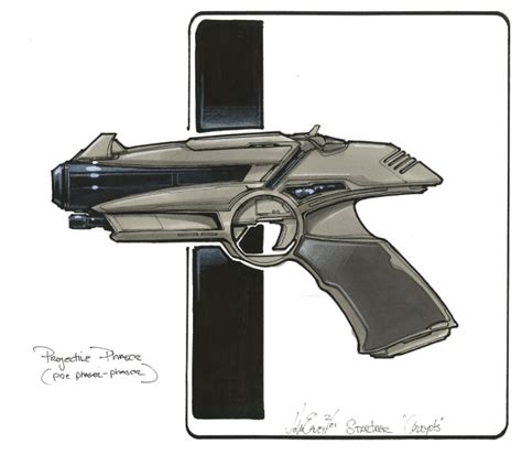 Film Sketchr: STAR TREK ENTERPRISE Phaser Concept Designs by Johnny Eaves