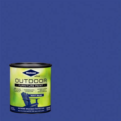 Navy Blue, Wolman Outdoor Wood Furniture Paint- Quart, 2 Pack - Walmart.com