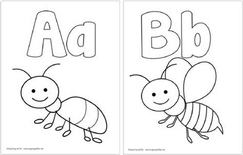 Free Printable Alphabet Coloring Pages - Easy Peasy and Fun
