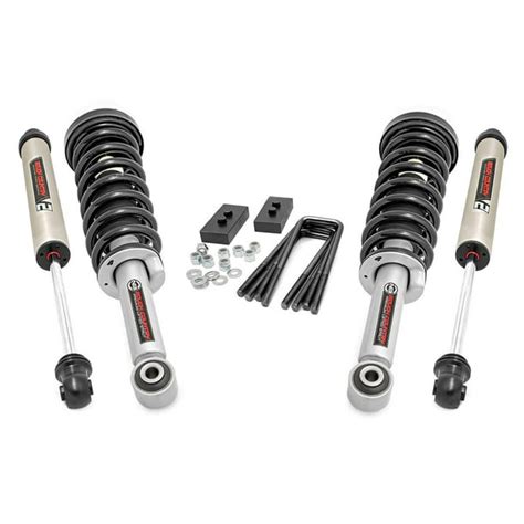 Rough Country 2" Leveling Kit (fits) 2014-2020 F150 | N3 Loaded Struts | V2 Monotube Shocks ...