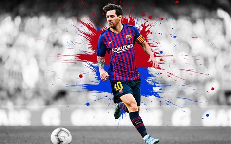 Download FC Barcelona Soccer Lionel Messi Sports 4k Ultra HD Wallpaper