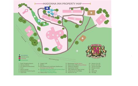 Spa parking map — Madonna Inn | World-Famous California Hotel