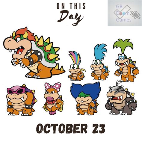 On this Day October 23, 1988 – The Koopalings made their first ...