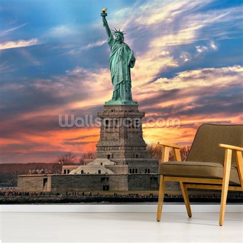 Statue of Liberty at Sunset Wallpaper | Wallsauce CA