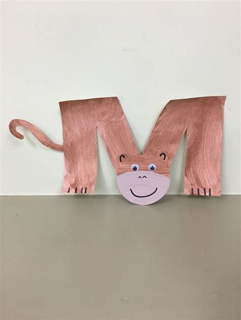 M is for Monkey Paper Craft