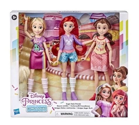 Disney Princess COMFY SQUAD Dolls SUGAR STYLE FRIENDS NIB Ariel Belle ...