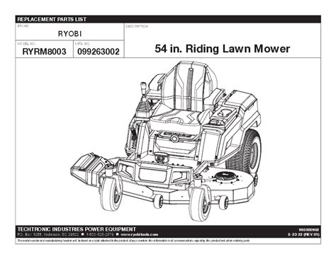 RYOBI RYRM8003 Battery Electric Cordless Zero Turn Riding Mower User Guide