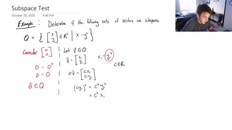 How to Apply the Subspace Test - Linear Algebra - YouTube