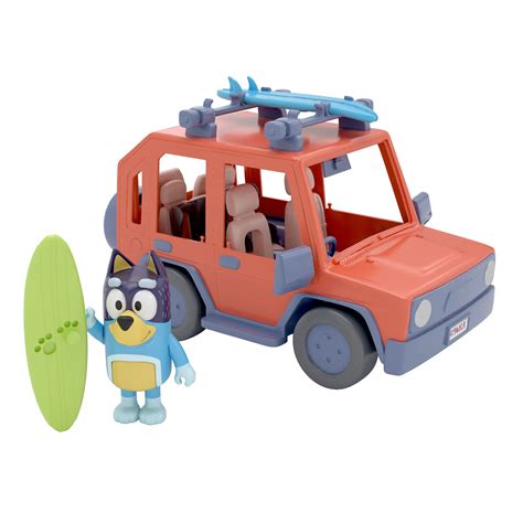 Buy Bluey Heeler Family 4WD Vehicle Playset: Official Collectable Car ...