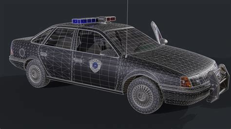 3D model Ford Taurus Robocop OCP Police Car VR / AR / low-poly | CGTrader