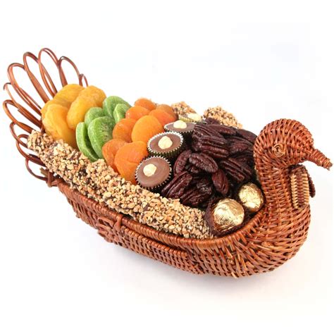 Thanksgiving Turkey Wicker Basket • Thanksgiving Candy & Chocolate • Holiday Gifts, Chocolate ...