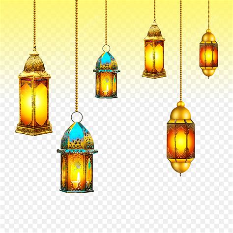 Ramadan Lantern Clipart Transparent Background, 2d Ramadan Lanterns ...