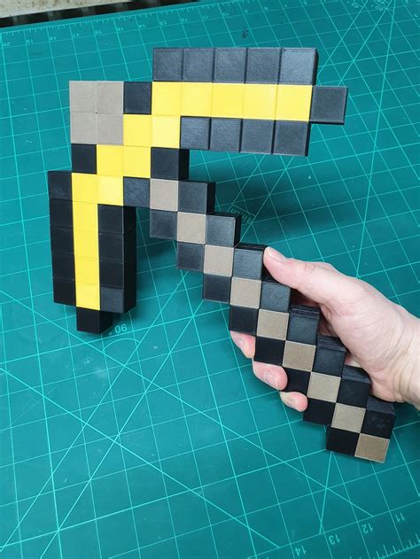 Minecraft Gold Pickaxe by WF3Dprinting - MakerWorld