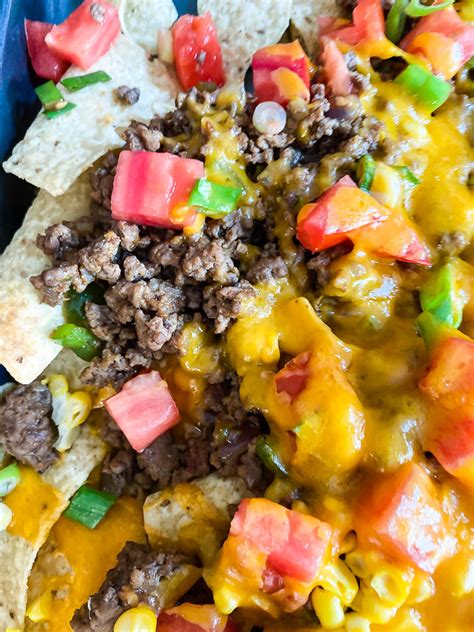 Loaded Beef Nachos - Lisa G Cooks