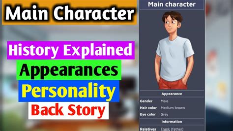 Summertime Saga Main Character Explained || Character Explanation ...