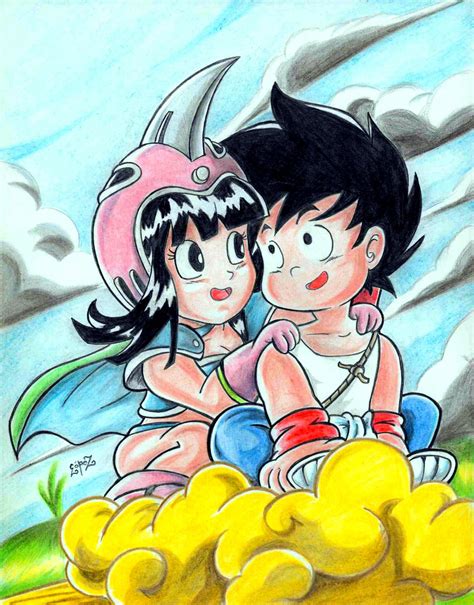 Goku and Chi Chi by kake07 on DeviantArt