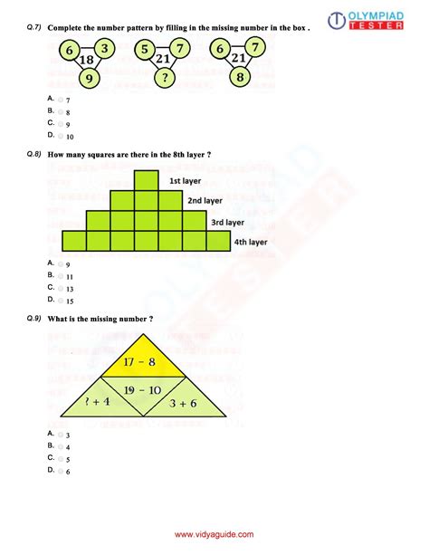 Sample Paper Of English Olympiad For Class 8 - exampless papers