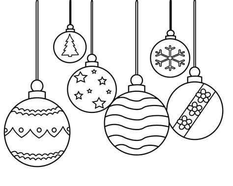 Christmas Ornament Coloring Pages Printable – Free Coloring Pages for Kids