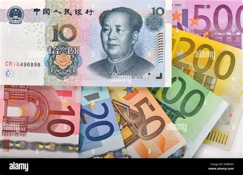 Symbolic image for exchange rates, Chinese yuan, renminbi, currency of the People's Republic of ...