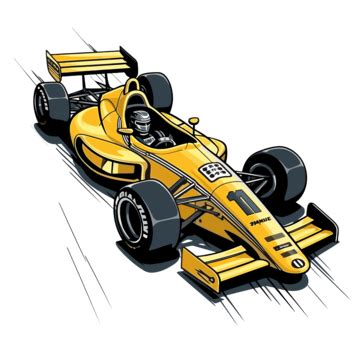 Indy 500 Vector, Sticker Clipart Cartoon Image Retro Racing Car Character, Sticker, Clipart PNG ...