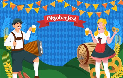 People Celebrating Oktoberfest background 3306246 Vector Art at Vecteezy