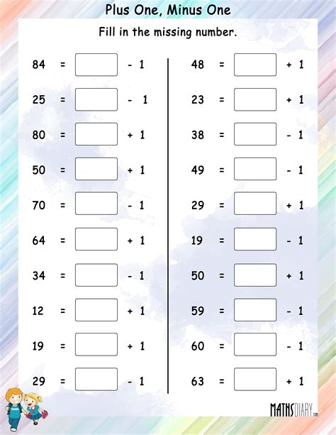 Subtraction – Grade 1 Math Worksheets
