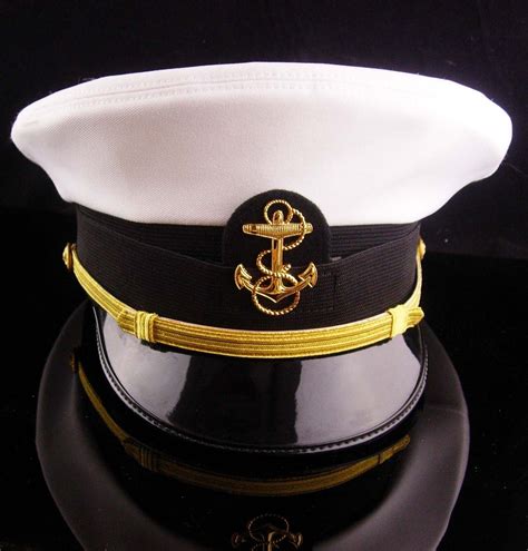 Vintage USN officer hat - US NAVY white mens Officers Hat - Size 7 Bancroft Cap | Navy hats, Us ...