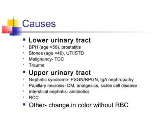 Urinary system dysfunction | PPT | Free Download