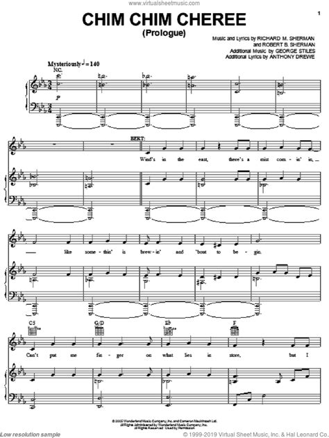 Chim Chimney Sheet Music - This product is available worldwide. - Turun Cumod