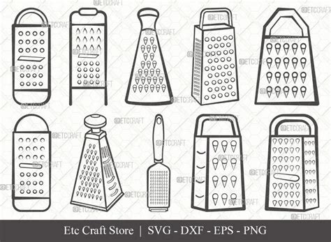 Grater Outline SVG Cut File | Kitchen Svg | Cooking Svg | Cheese Grater ...