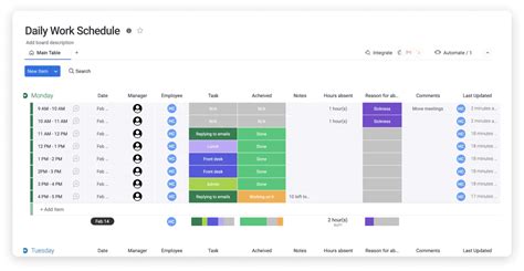 Easy-to-use daily work schedule template | monday.com Blog