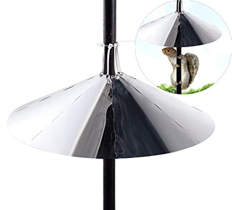 Squirrel Baffle,Unbreakable Hanging Baffle Squirrel Guard Baffle for Hanging Bird Feeders, 16 ...