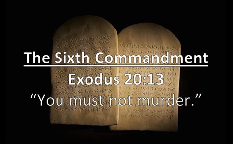 Pastor Chris' Blog: The Sixth Commandment