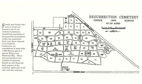 Resurrection Cemetery Plot Map