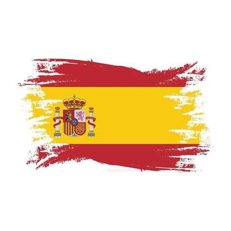 bandera de españa con pincel de acuarela 2982658 Vector en Vecteezy