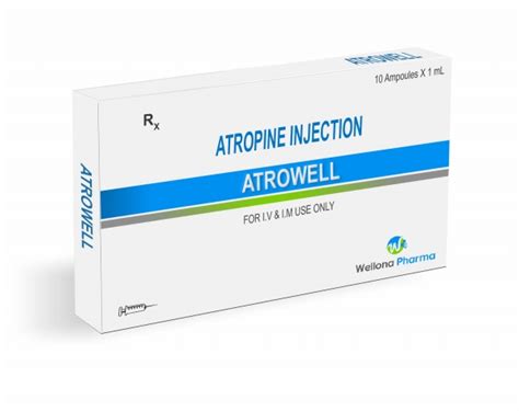 Atropine 0.1mg Injection Manufacturer & Supplier India | Buy Online