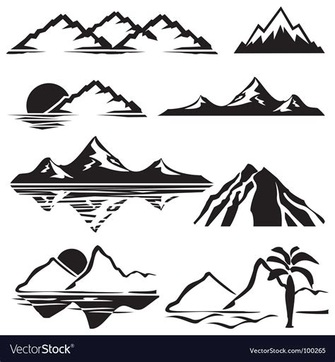 Mountains Royalty Free Vector Image - VectorStock