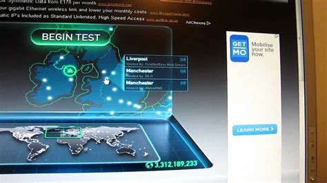 Virgin Media 60Mb broadband Speed Test - YouTube